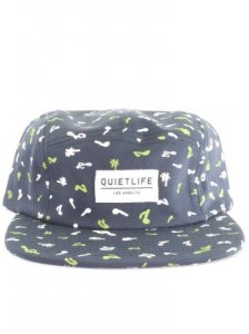 Quiet Life Notes 5 Panel Cap - Navy