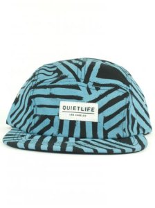 Quiet Life Paint Stripes 5 Panel Cap - Black