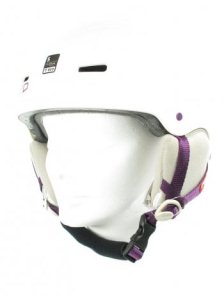 Red Trace Helmet - White Pearl