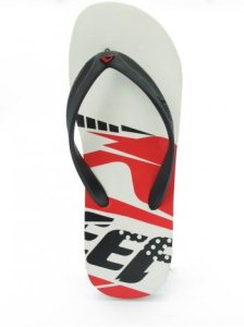 Reef Pulse Flip Flops - White/Black/Red