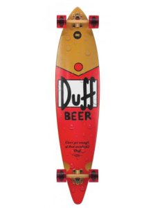 Santa Cruz X Simpsons Duff Pintail Complete Longboard