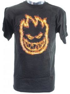 Spitfire Charred Remains T-Shirt - Black / Orange