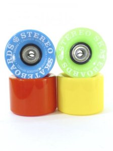 Stereo Cruiser Wheels And Bearings Multi Colour - 59Mm