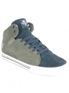 Supra Society Mid Shoes - Grey/Blue