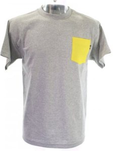 The Quiet Life Contrast Pocket T-Shirt - Heather Grey