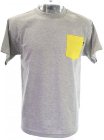 The Quiet Life Contrast Pocket T-Shirt - Heather Grey