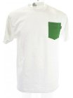 The Quiet Life Contrast Pocket T-Shirt - White/Green