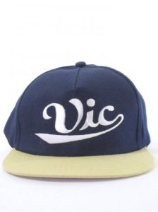 Vic Player Snap Back Cap - Navy / Khaki