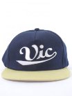 Vic Player Snap Back Cap – Navy / Khaki