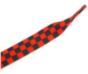 11405 Checker Black/Red Thick Laces
