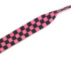 11406 Checker Black/Hot Pink Thick Laces