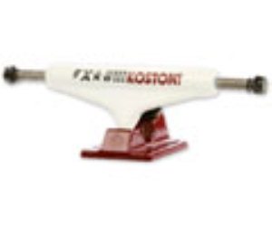 129 Stage 10 Pro Eric Koston Low White/Ruby Skateboard Trucks