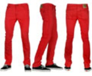 2X4 Fire Red Jeans
