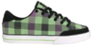 Al50 Purple Green Buffalo Plaid Shoe