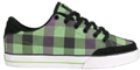 Al50 Purple Green Buffalo Plaid Shoe