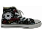 All Star Hi Bathroom Wall Black/Multi Kids Shoe 302931