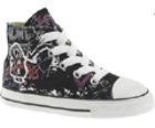 All Star Hi Bathroom Wall Black/Multi Toddler Shoe 702931