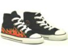 All Star Hi Black/Flame Orange Speciality Toddler Shoe 708865