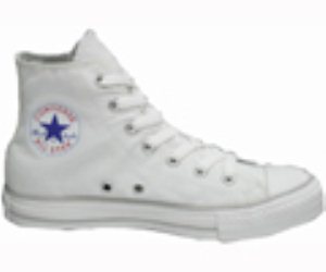 All Star Hi Optic White/Cloud Grey Canvas Shoe 104369