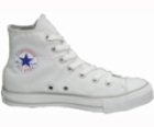 All Star Hi Optic White/Cloud Grey Canvas Shoe 104369