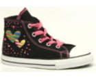 All Star Hi Print Black/Bubblegum Toddler Shoe 711325