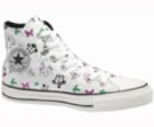 All Star Hi Print White Canvas Shoe