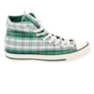 All Star Hi Punk Plaid Print White/Pine Green/Olive Plaid Shoe 113961