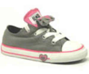 All Star Ox Double Tongue Phaeton Grey/Chuck Pink/Black Toddler Shoe 708886