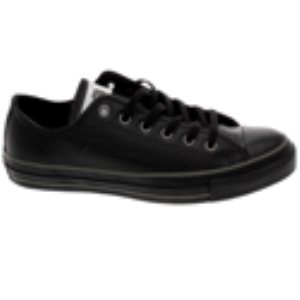 All Star Ox Embossed Leather Black/Black Shoe 112409