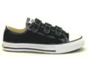 All Star Ox V3 Black/White Velcro Kids Shoe