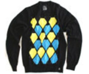 Argyle Black Sweater