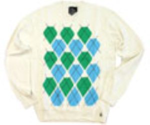 Argyle White Sweater