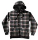 Asher Furhood Black Plaid Zip Hoody