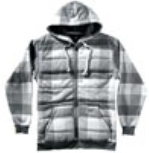 Asher Modern Plaid Frost Zip Hoody