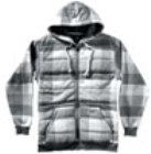 Asher Modern Plaid Frost Zip Hoody