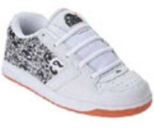 Bam V3 Kids White/Black Skullz Shoe