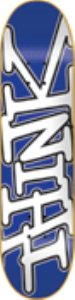 Basic Tag Blue/White Skateboard Deck