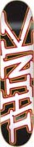 Basic Tag  Crimson/Gold Skateboard Deck