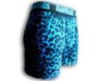 Bawbags Blue Leopard Boxer Shorts