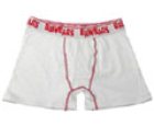 Bawbags White Plain Boxer Shorts