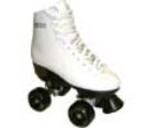 Bfp White Leather Quad Roller Skates