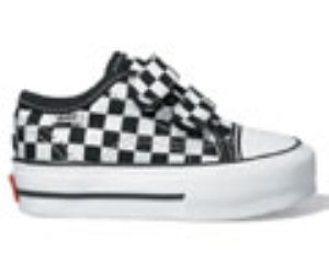 Big Skool Black/White Small Checkerboard Toddler Shoe Dwock2