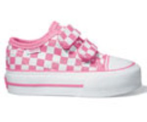 Big Skool Checkerboard Aurora Pink/White Toddler Shoe Dwock1