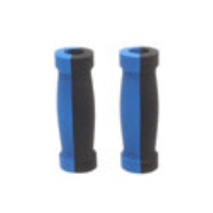 Black/Blue 50/50 Replacement Scooter Handlebar Grips