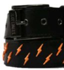 Bolts Black With Orange Studs Belt