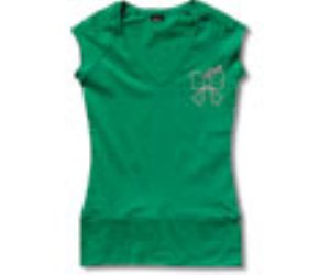 Bow V-Neck S/S Tee