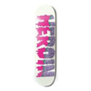 Brains Slime White Skateboard Deck
