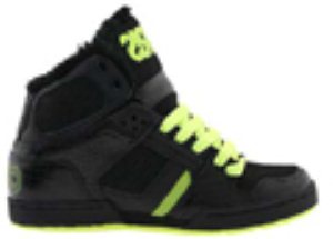 Bronx Black/Green/Shearling Shoe