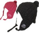 Cabin Fever Earflap Beanie – Black/Silver