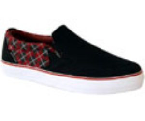 Captain Black/Blood Argyle Slip On